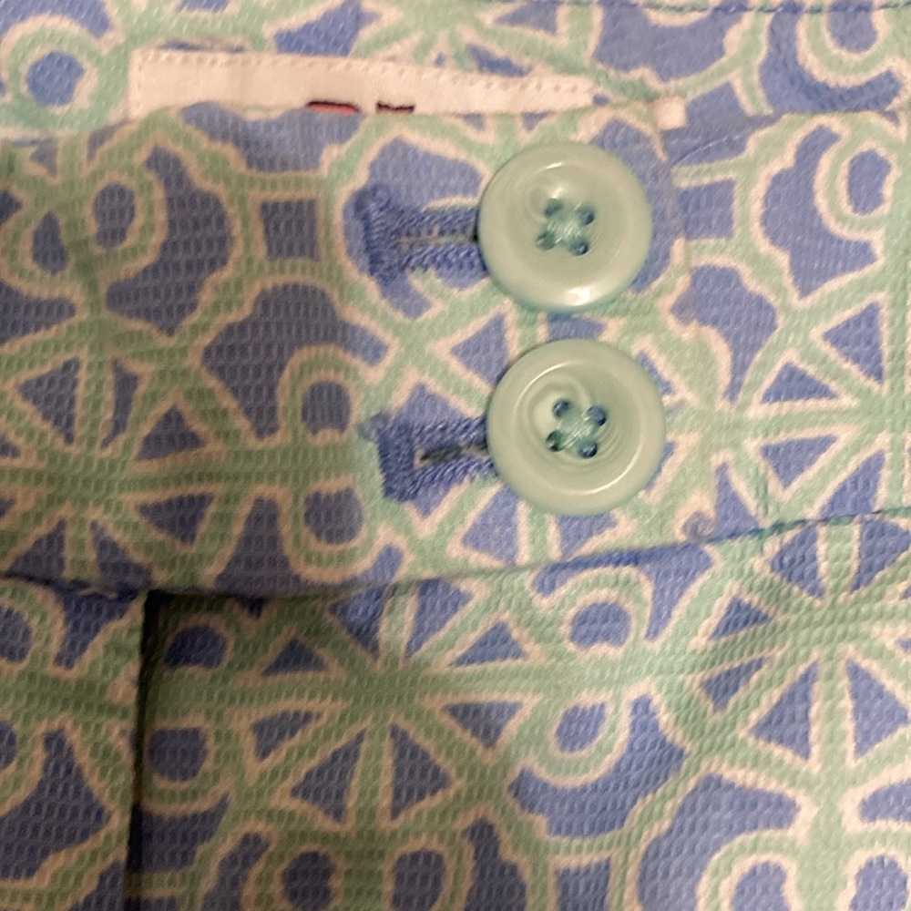 Vineyard Vines Women's Chino Shorts Size 2 Blue Short Mid Rise EUC - Picture 5 of 9